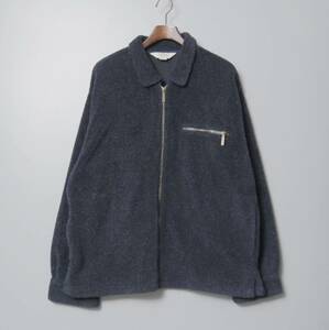 TG8200：USA製*L.L.Bean/エルエルビーン*メンズ*ジップアップ*ニットフリースジャケット*ブルゾン*L*ネイビー