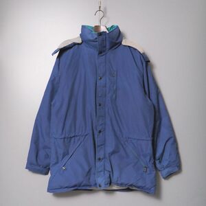 TF6671◎80’s 90's USA製 L.L.Bean LLビーン Penobscot parka ペノブスコット ダウン パーカー ダウンジャケット 山タグ ブルー系 サイズL