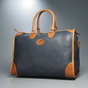 GP0018：USA製*DOONEY & BOURKE/ドゥーニー&バーク*レザーボストンバッグ*トラベルバッグ*鞄*ネイビー