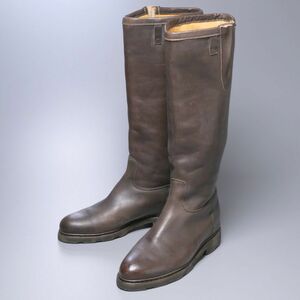 W1213//*フランス製*パラブーツParaboot*メンズ7F/プレーントゥ/ロングブーツ/レザーブーツ/革靴/茶/ブラウン