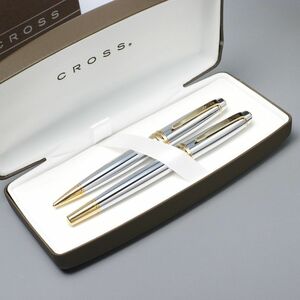 TF9530：CROSS/クロス*BAILEY/ベイリー*メダリスト*ボールペン*筆記具*2本セット*ケース付き