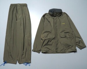 TG7866◇PAINE/パイネ メンズ M GORE-TEX ゴアテックス 上下セット レインウェア ジップジャケット＋パンツ スタッフバッグ付 カーキ系