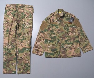 TG7960◇未使用 TACVASEN/タクヴァセン メンズ Small 迷彩服 カモ柄 ミリタリー BDU 上下セット ジャケット パンツ グリーン系