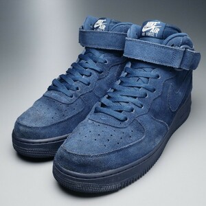 GO8726//*ナイキ/NIKE*メンズUS9/エアフォース1ミッド07/AIR FORCE 1 MID 07/スニーカー/ハイカット/靴/バイナリーブルー/315123-410