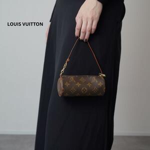 美品 LOUIS VUITTON ルイヴィトン パピヨン ポシェット ミニポーチ バッグ モノグラム マイクロ 円形バッグ 正規品 M51380 LV