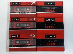 [TE0776] 未開封「 Lo-D DL60 / C60DL 」ノーマル カセットテープ 6本セット　NORMAL POSITION 中古