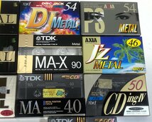 [TE0774] 未開封「SONY CDixⅣ/AXIA J`z/PS-METAL/TDK MA/MA-X/DJ METAL/CDingⅣ」メタル カセットテープ 10本 METAL POSITION TYPEⅣ 中古_画像3