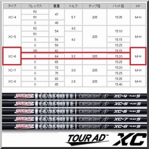 ■ グラファイト ツアー AD / Tour AD XC-6S 1W用 各メーカー スリーブ＋新品グリップ付 JP_画像5