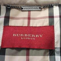 極美品 バーバリー ロンドン スペイン製 トレンチコート BURBERRY LONDON メガチェック ノバチェック ベージュ キルティング ライトダウン_画像7