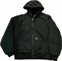 MOS 00s Carhartt Duck Active Jacket J130 カーハート アクティブ ジャケット Vintage ビンテージ モスグリーン 緑 デトロイト USA_画像1