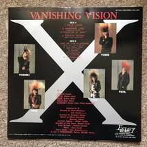 X 　Vanishing Vision エックス　ヴァニシング・ヴィジョン　LP レコード 動作品_画像2