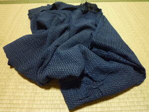 【古布】藍染絣　木綿　4.5幅
