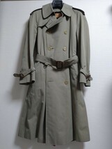 美品☆Aquascutum Vintageトレンチコート SHORT36 ウールライナー付属_画像1