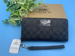 コーチ COACH 長財布 財布 メンズ プレゼント 贈り物 シグネチャー ロング ジップ 新品 未使用 ファッション C4452 B077