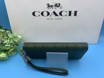 コーチ COACH 長財布 財布 シグネチャー アコーディオン ウォレット プレゼント ギフト ラウンドファスナー レディース メンズ C4715 C100_画像6