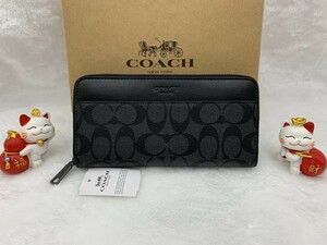 コーチ COACH 財布 長財布 プレゼント シグネチャー ロング ジップ アコーディオン ジップ アラウンド クリスマスギフト 新品 F58112 C292