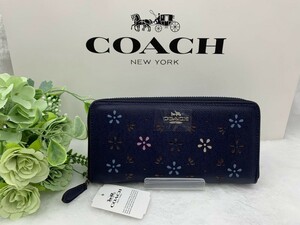 コーチ COACH 長財布 財布 クリスマスギフト プレゼント 贈り物 ロング ジップ 花柄 レディース 新品 未使用 ファッション F31164 C148