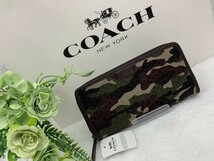 コーチ COACH 長財布 財布 メンズ プレゼント 贈り物 カモフラージュ 迷彩 シグネチャー ロング ジップ ファッション 新品 F74546 A150_画像2