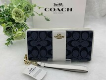 コーチ COACH 長財布 財布 クリスマスギフト プレゼント 贈り物 シグネチャー ジップ レディース メンズ ブランド ファッション C4453 A141_画像1