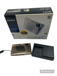 ●美品 コンパクトデジカメ ソニー SONY DSC-TX1 ゴールド◆3インチ背面液晶◆カールツァイスバリオテッサー光学4倍ズーム◆動作確認済