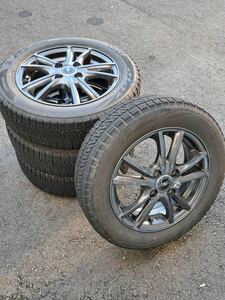 【K】NIRVANA NV ニルバーナ 14×4.5J ブリジストン ブリザック 155/65R14 スタッドレス タイヤホイールセット【K】1224-013