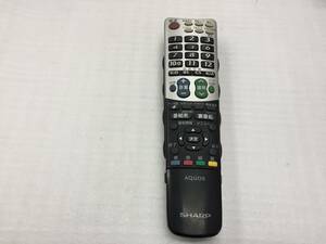 シャープ テレビ リモコン GA826WJSA　中古品235