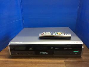 パナソニック VHS/DVDレコーダー DMR-XP21V 純正リモコン付　中古品86
