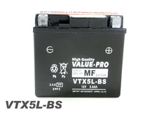 新品 即用バッテリー VTX5L-BS 互換 YTX5L-BS FTX5L-BS / アドレスV100 スペイシー100 リード80 リード100 バーディ80 FTR223_画像4