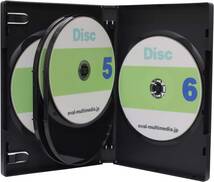 DVDトールケース ブラック 22mm厚 6枚収納 DVD/CD/Blu-rayDiscを6枚収納ケース ６８個セット_画像5