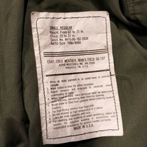 美品 Alpha ミリタリージャケット m-65 made in USA フィールドジャケット 米軍 ARMY オリーブ SmallRegular_画像3