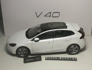 ▲入手困難！VOLVO特注！1/18 ボルボ NEW V40 白 新品