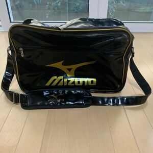 MIZUNO ミズノ　スポーツバック　ショルダーバッグ エナメルバッグ 野球バック　ブラック 