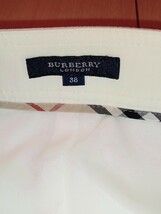 BURBERRY LONDON バーバリーロンドン スカート 白 ホワイト ひざ丈 38サイズ Mサイズ位 中古美品_画像7