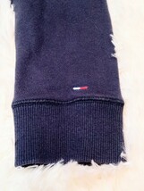 ヒルフィガーデニム HILFIGER DENIM パーカー ジップアップ Sサイズ 紺 ネイビー 赤 レッド グレー ロゴ _画像5