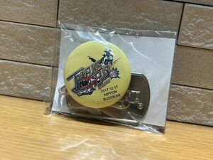 激安★送料無料★新品 当時物 矢沢永吉 YAZAWA レア グッズ 入手困難 ロゴ キーホルダー 会場限定 2017 トラベリングバス バッチ 缶バッジ