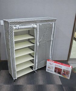 [ with translation ] white shoes rack shoes box shoe rack high capacity shoes box shoes storage assembly type . storage box new goods unused check 