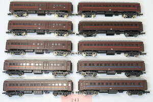 31224-241【客車（発送：ゆうパケットプラス 410円、他）】KATO 旧形客車（10両）【中古品】