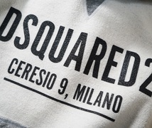 新品105,600円【 DSQUARED2 ディースクエアード 】21‐22AW/伊製/MIKE FIT/CERESIO 9 ロゴプリント切替起毛スウェットパーカーM/48相当/H_画像6