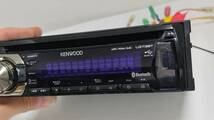 E12 音出しOK ケンウッド KENWOOD U373BT 1DIN デッキ CD USB AUX Bluetoothオーディオ CDプレーヤー CDデッキ オーディオ_画像3