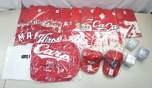 10◆【未使用・美品】まとめて 広島カープ Carp グッズ Tシャツ キャップ ユニホーム ボール 野球 ベースボール◆75N4　/5ｂ*