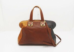 ◇【FENDI フェンディ】カメレオン 2WAYハンドバッグ 8BL110-GVR