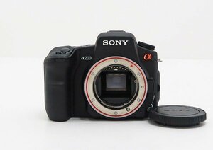 ◇ジャンク【SONY ソニー】α200 ボディ DSLR-A200 デジタル一眼カメラ