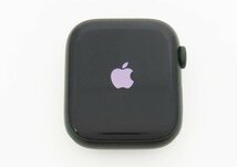 ◇【アップル】Apple Watch Series7 45mm GPS グリーンアルミニウム セコイアグリーンレザーリング MKNQ3J/A スマートウォッチ_画像1