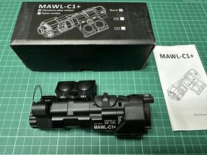 美品 金属製 MAWL-C1＋ Evolution Gear ブラック フルファンクション 6068アルミニウム エボギア LED 赤レーザー IRレーザー IRライト
