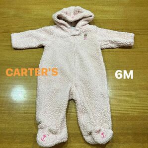 【CARTER'S】(USED)カーターズ ピンク クマさんカバーオール 6M(60〜70cm)ミキハウス 女の子 ファミリア