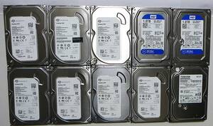 【10個セット】1TB x10 3.5インチ 【青色/正常】