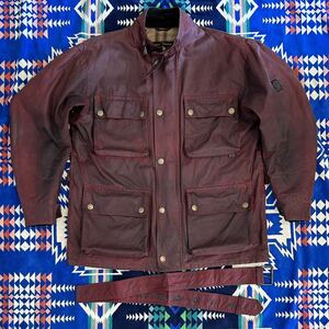 ★BELSTAFF★’90s★乱痴気購入★SIZE M★Oiled/Waxed Cotton Motorcycle Jacket★M★English Made★Red★TRIALMASTER(？)★昨年