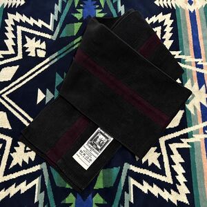 ★英国製スクールマフラー ★Corduroy Slim School Muffler★English Tradition By TIE & SCARF Co.★Navy Black×Grape★143cm×14,5cm★