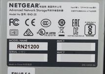 NETGEAR ReadyNAS 212(RN21200) 2ベイNAS 中古_画像6