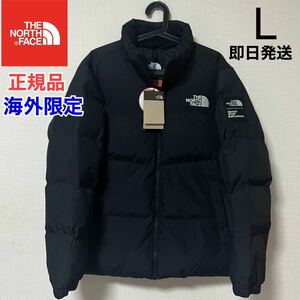 送料無料 THE NORTH FACE ノースフェイス ダウンジャケット ジャケット メンズ レディース L ブラック 刺繍 正規品 海外限定